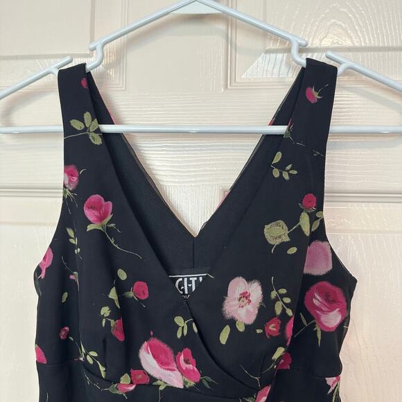 City Triangles Y2K Style Floral Midi Dress Size 5 Cocktail Romantic Sheer - Picture 4 of 5
